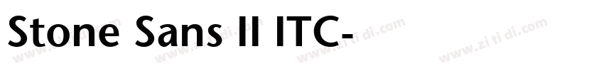 Stone Sans II ITC字体转换
